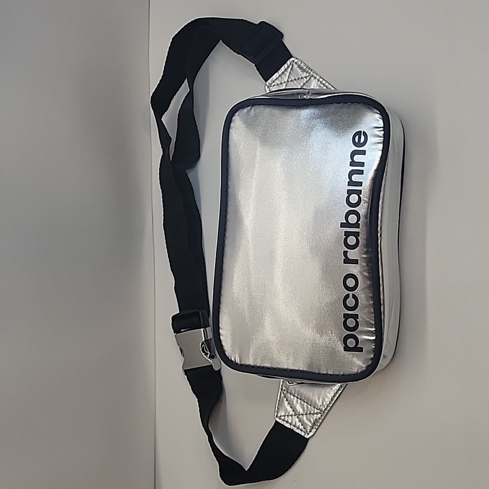 Paco Rabanne Belt Bag/ Fanny Bag Small Silver/Black